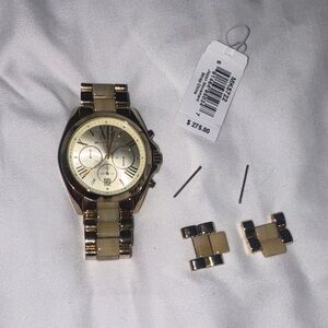 LIKE NEW Michael Kors Gold and Cream Watch